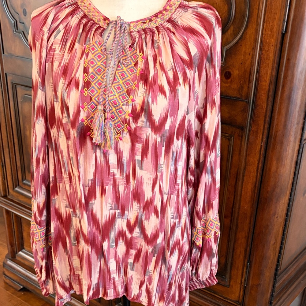 Sundance Crimson and Rose Tunic
